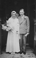 Wedding photograph of Lawrence and Eva Townsend